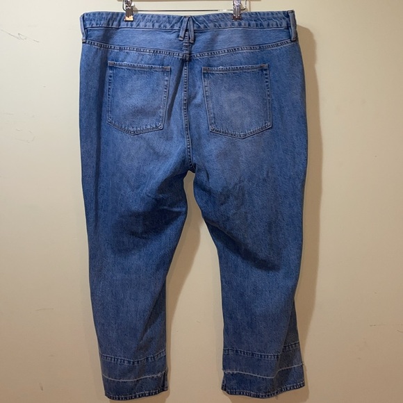 Womens Good American Good Boy ButtonFly High Rise Split Release Hem Ankle Jeans - Picture 8 of 9